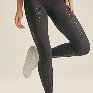 Beyond Yoga Hearts PowerShine High Waisted Midi Legging Black size M
